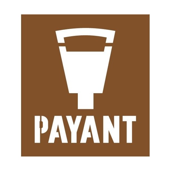 Pochoir horodateur payant